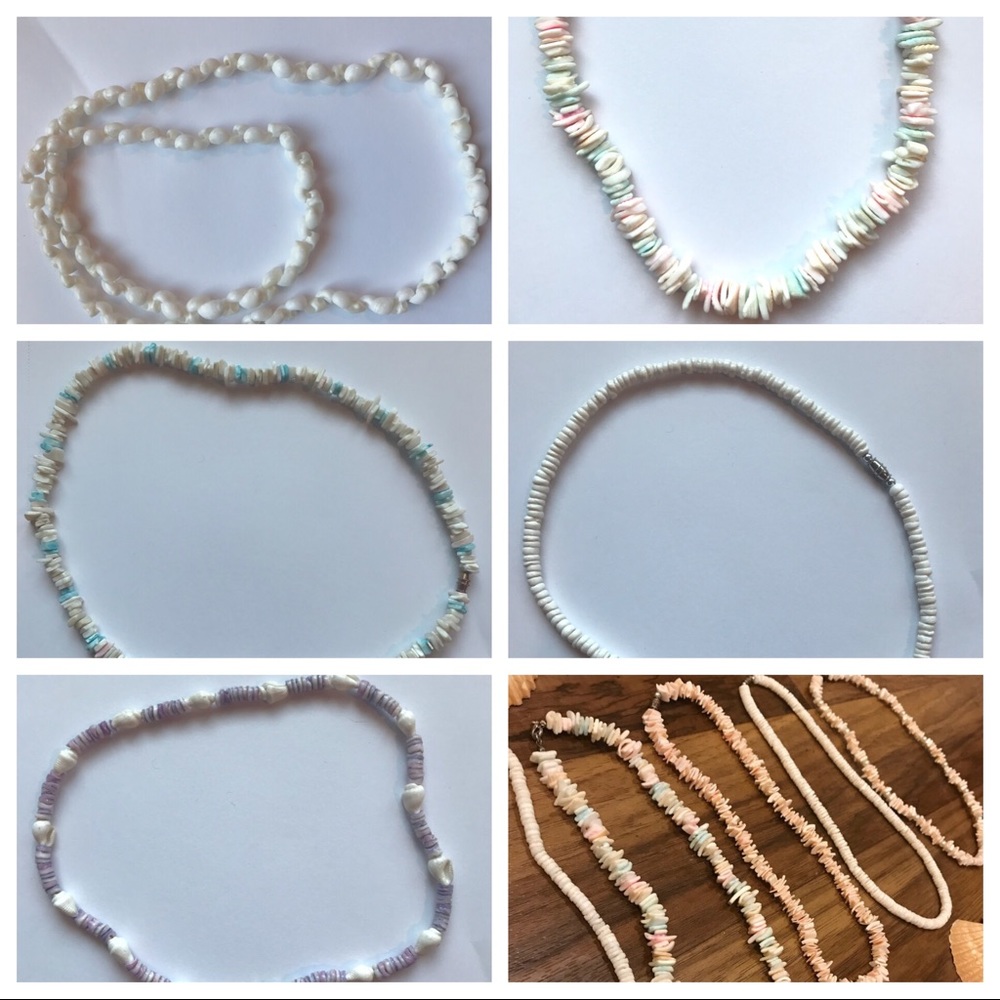100% Sea shell beachwear necklaces from cancùn